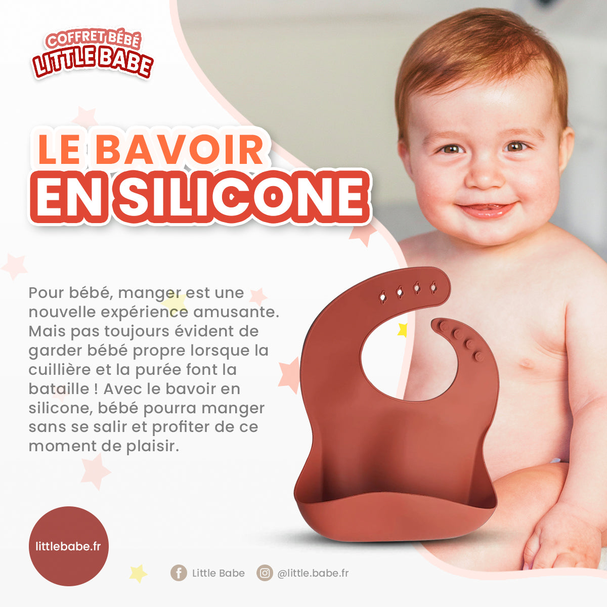 Coffret bébé bandeau marron