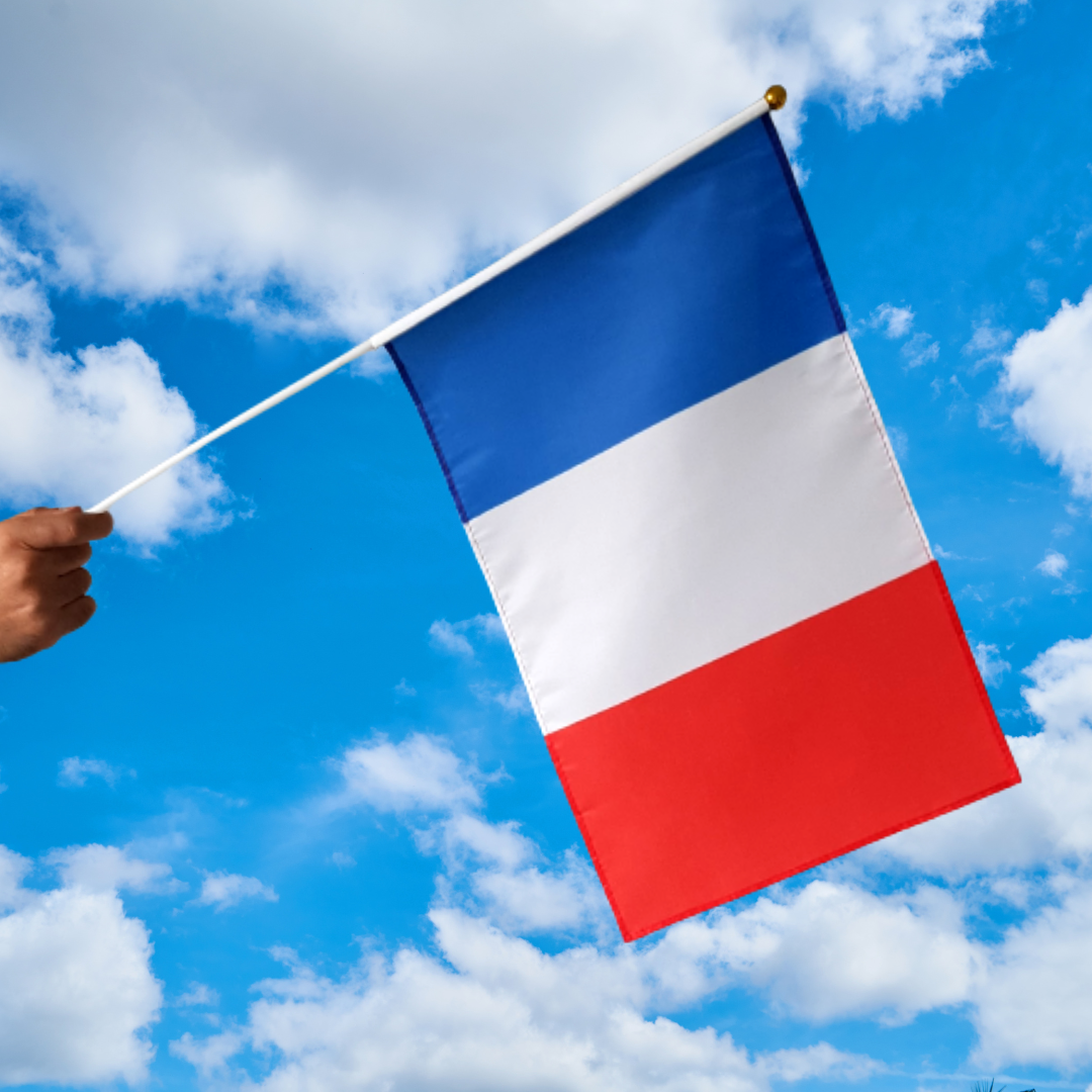 Drapeau à main France