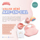 Valise bébé arc-en-ciel